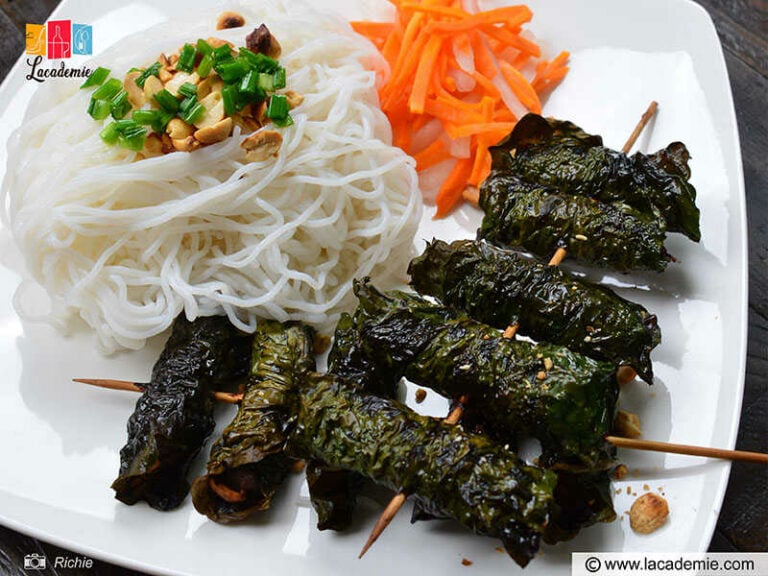 Grilled Beef Wrapped In Betel Leaves Recipe