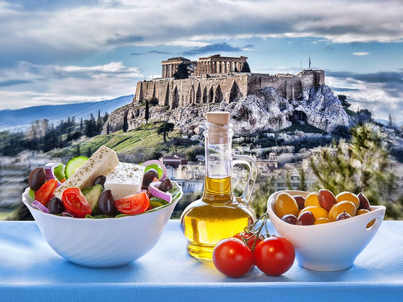 Acropolis With Greek Salad