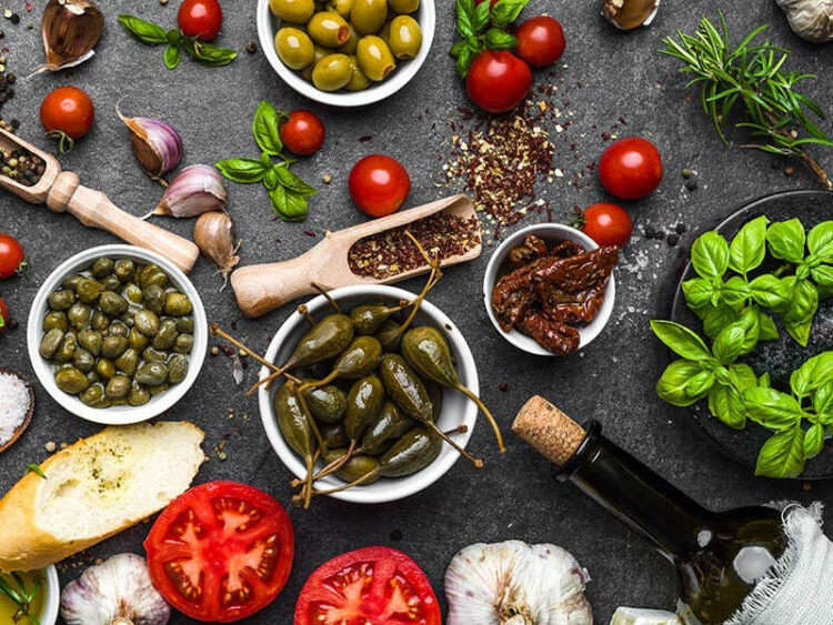 Mediterranean Cooking Ingredients 750x563 