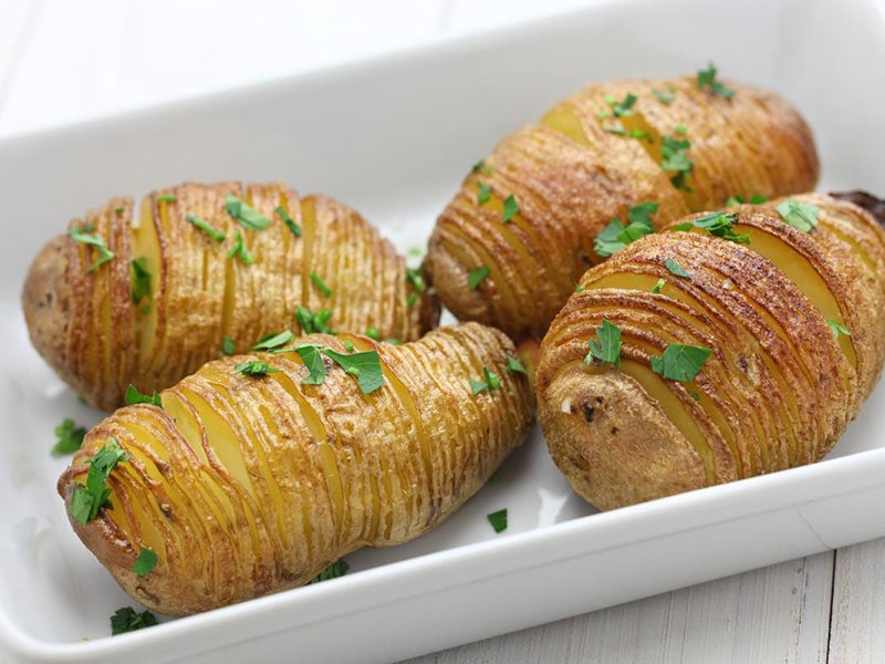 Hasselbackspotatis